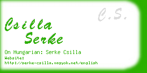 csilla serke business card